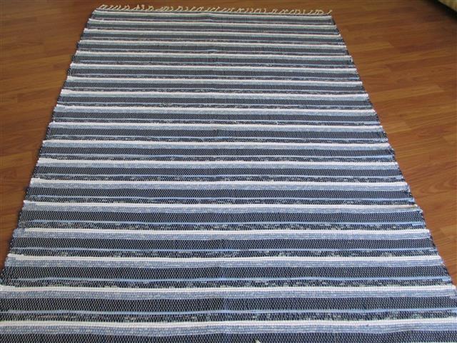 Navy, White, Blue 4 x 6 ft. Area Rug