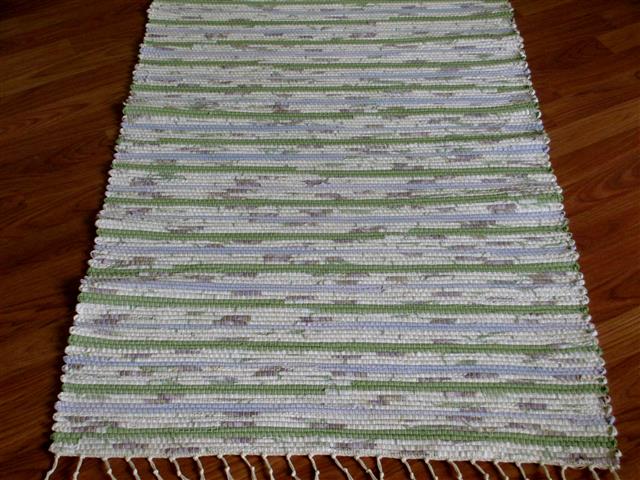 Lilac, Green, White 2½ x 3½ ft. Kitchen And Bath Rug