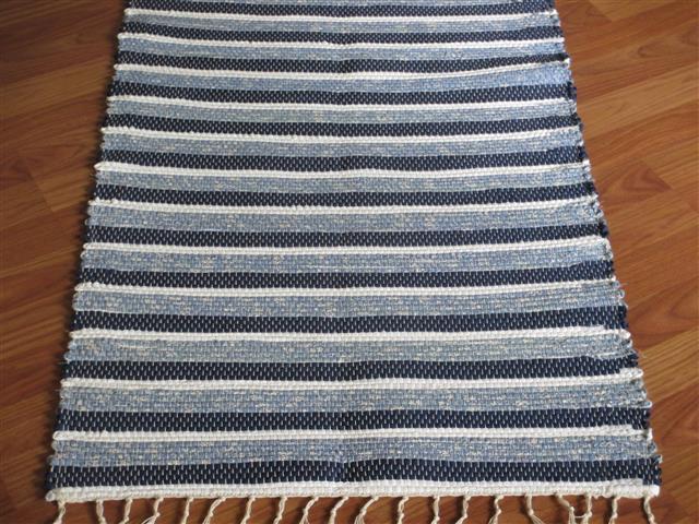 Navy, Blue, White 2 x 3 ft. Kitchen And Bath Rug