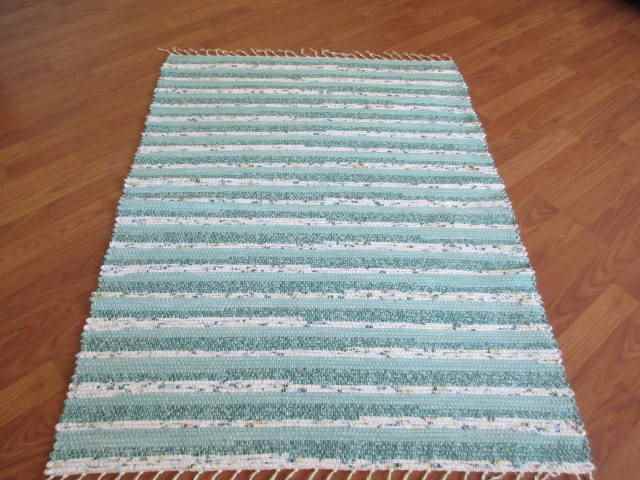 Teal, Seafoam 3 x 4 Kitchen And Bath Rug