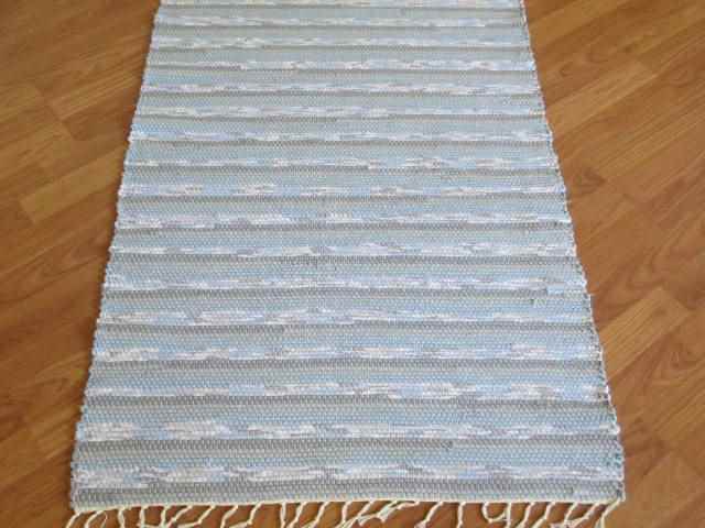 Blue, Grey, White 3 x 4 Kitchen And Bath Rug