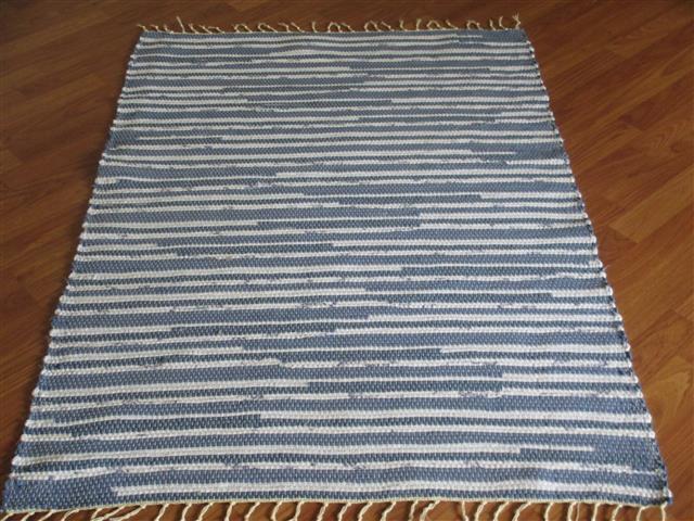 Blue, White 3 x 4 Kitchen And Bath Rug