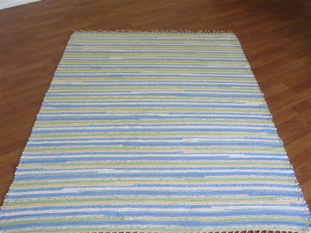 Blue, Yellow, Green, White 4 x 6 ft. Area Rug