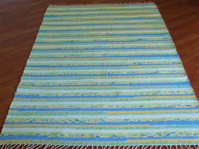 Blue, Yellow, Green 4 x 6 ft. Area Rug