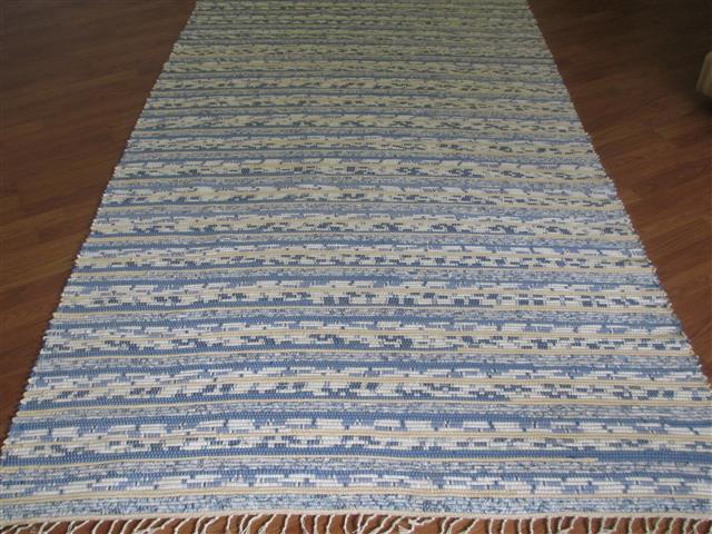 Blue, White, Yellow 5 x 8 ft. Area Rug
