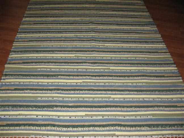 Green, Denim, Beige 5 x 8 ft. Area Rug