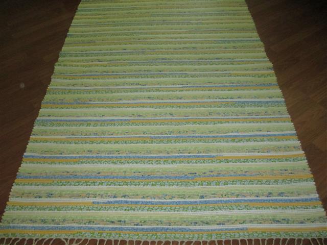 Yellow, White, Blue, Green 4 x 6 ft. Area Rug